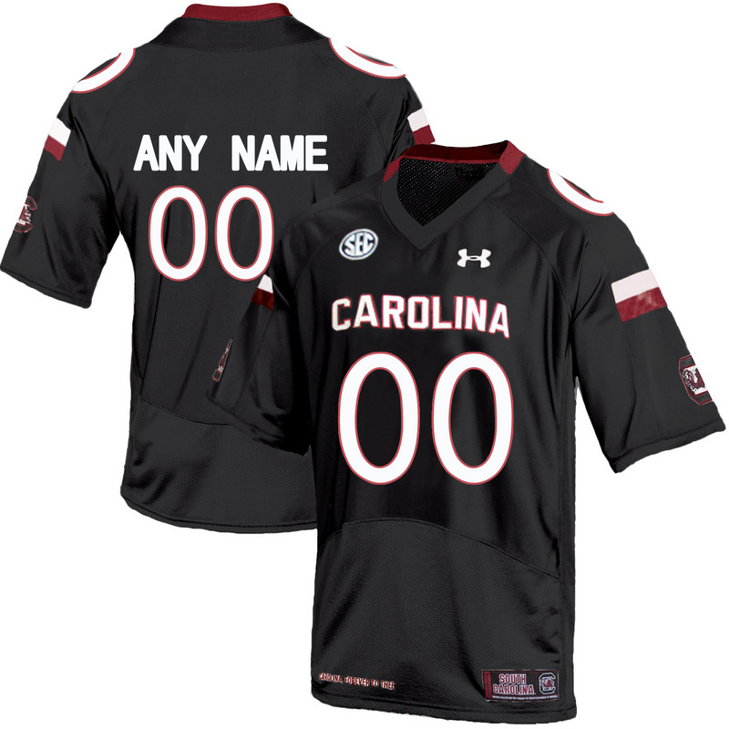 Men South Carolina Gamecocks Customized College Football Jersey Black